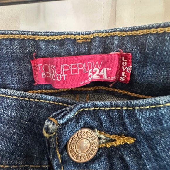 Levi’s 524 too super low bootcut jeans size 17 Medium Juniors - New without tag - Picture 3 of 10